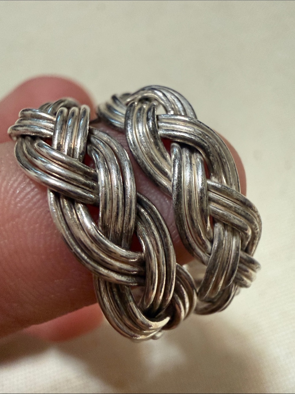 Braided Sterling Silver 925 Hoop Earrings